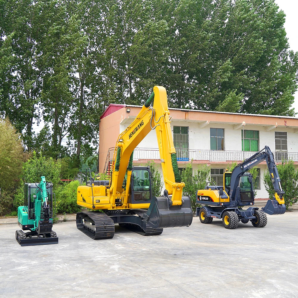 HW-17 Mini Excavator 1.7 Ton Bagger China Crawler Excavator Home And Garden Tools Farm Equipment Customized For Sale
