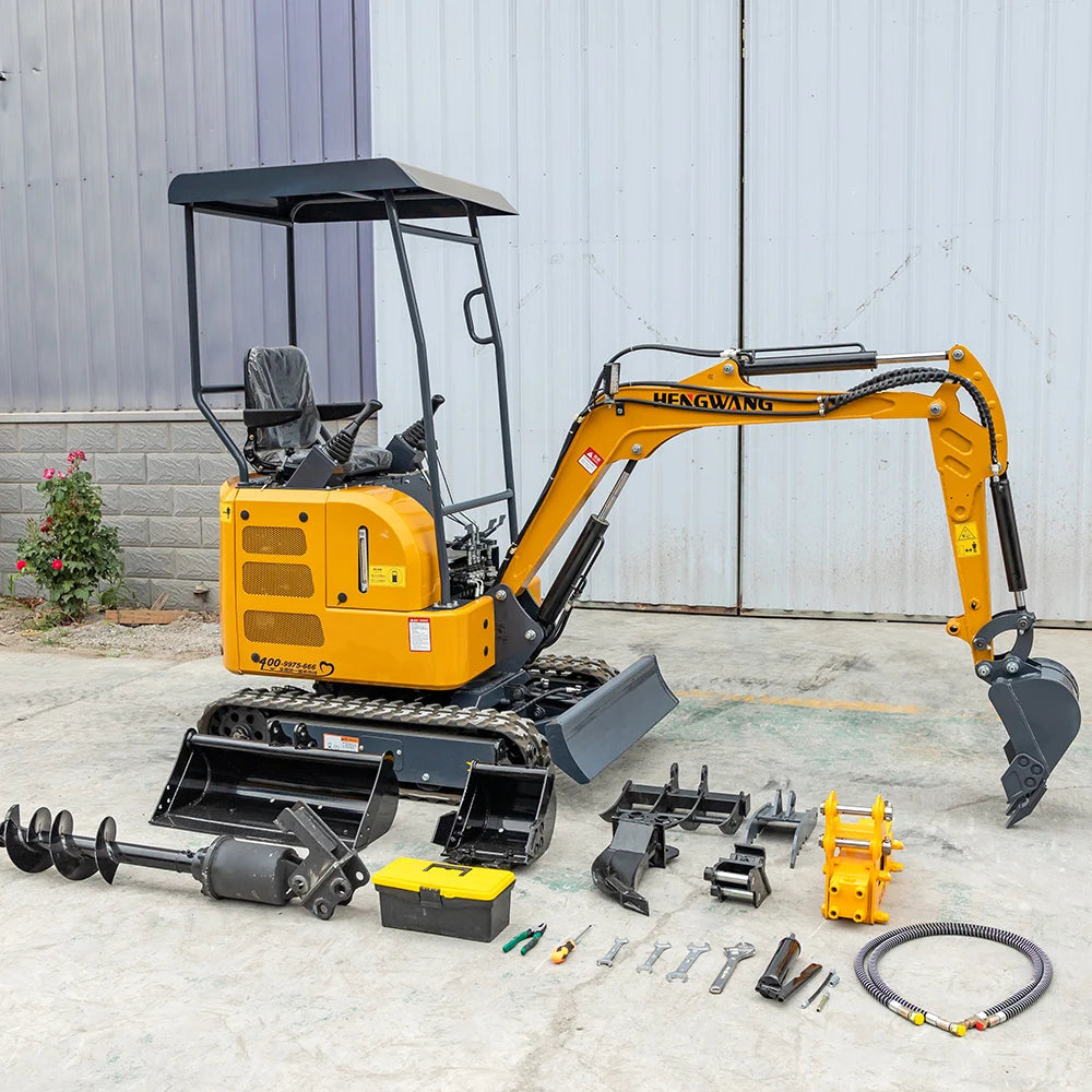 HW-17 Mini Excavator 1.7 Ton Bagger China Crawler Excavator Home And Garden Tools Farm Equipment Customized For Sale