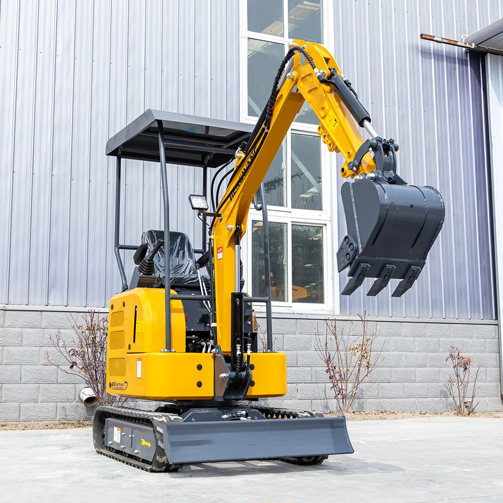 HW-17 Mini Excavator 1.7 Ton Bagger China Crawler Excavator Home And Garden Tools Farm Equipment Customized For Sale